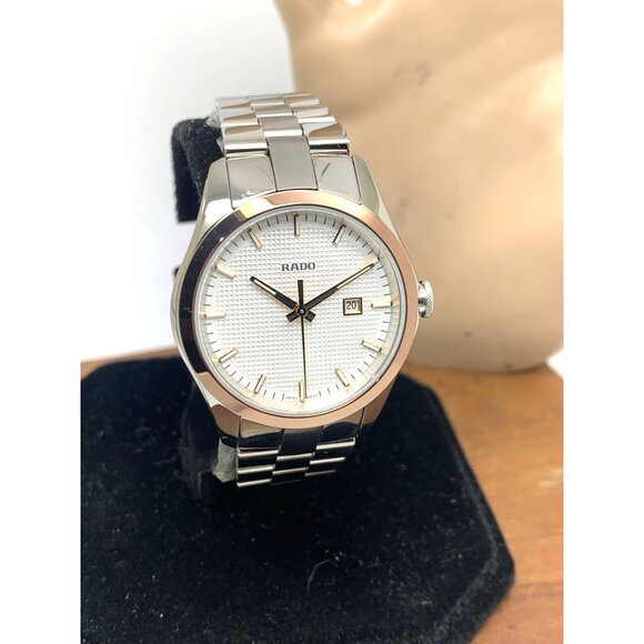 Rado Womens Watch R32976123 Hyperchrome Swiss Quartz Rose Gold Silver Steel 31mm - Picture 14 of 15